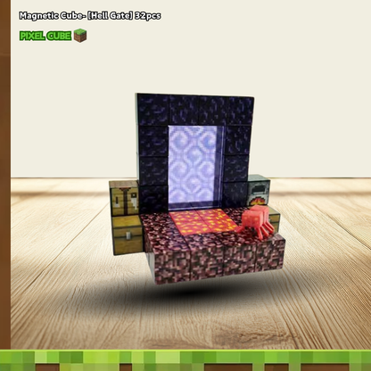PIXEL CUBE Magnetic- [Hell Gate] 32pcs+1dolls