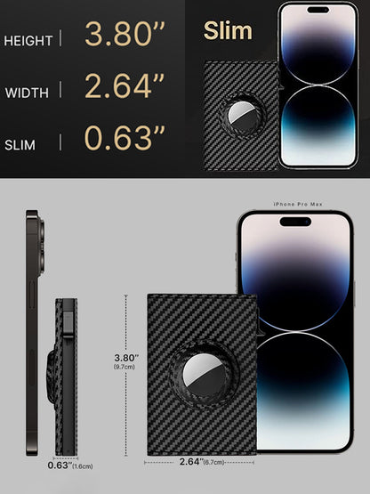 RFID Blocking Wallet With Air Tag