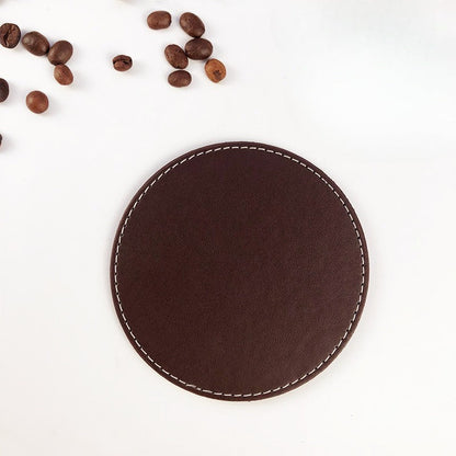 PU leather teacup mat - heat insulation and anti-scalding (round/square)