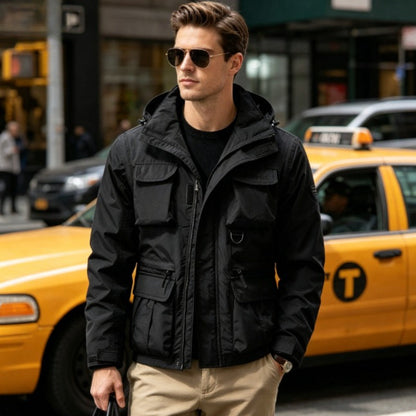 Windproof Tactical  Jacket - Black