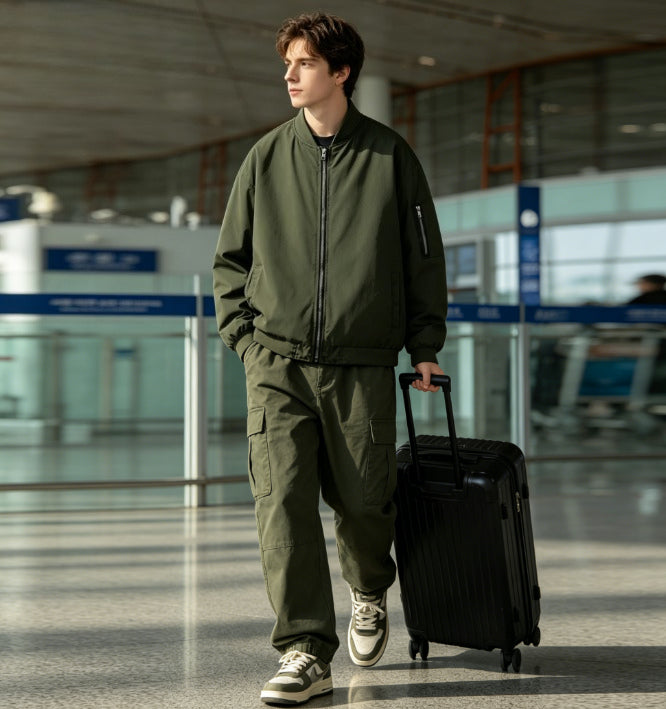 Waterproof Bomber Jacket- Green