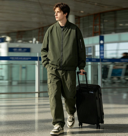 Waterproof Bomber Jacket- Green