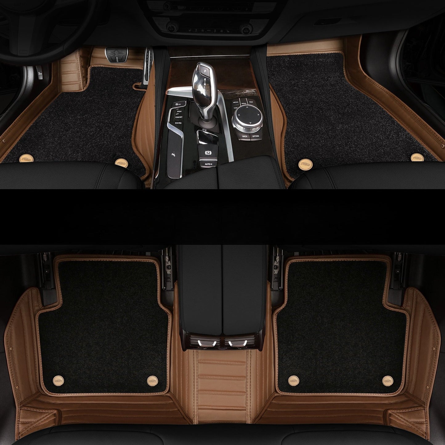 Car Floor Mats with Thickened Non-Slip Nano Fleece Lining