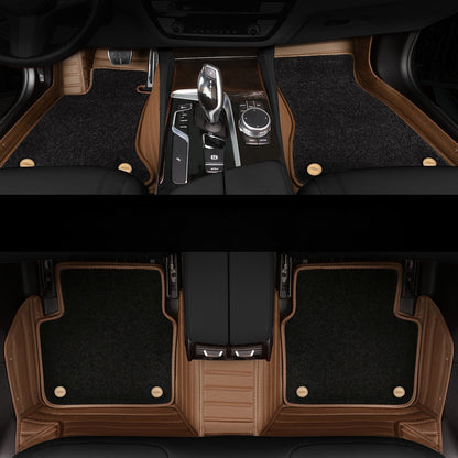 Car Floor Mats with Thickened Non-Slip Nano Fleece Lining