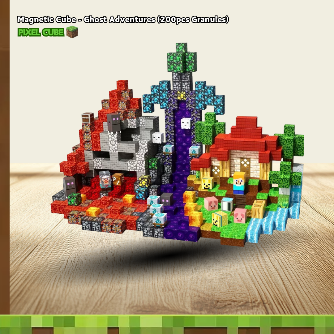 PIXEL CUBE Magnetic- [Ghost Adventures] 200pcs
