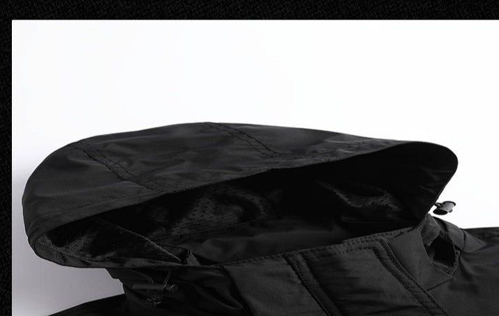 Windproof Tactical  Jacket - Black