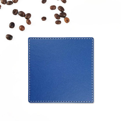 PU leather teacup mat - heat insulation and anti-scalding (round/square)