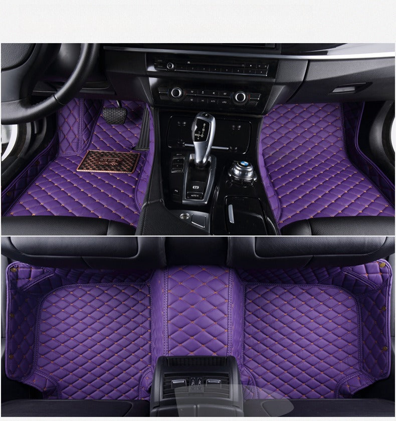Car Floor Mats - Multi-Color Optional-5-Seat Set