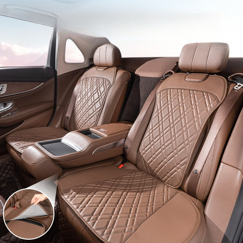 Car Seat Cushion- Premium Chestnut Brown - 3 Piece Set