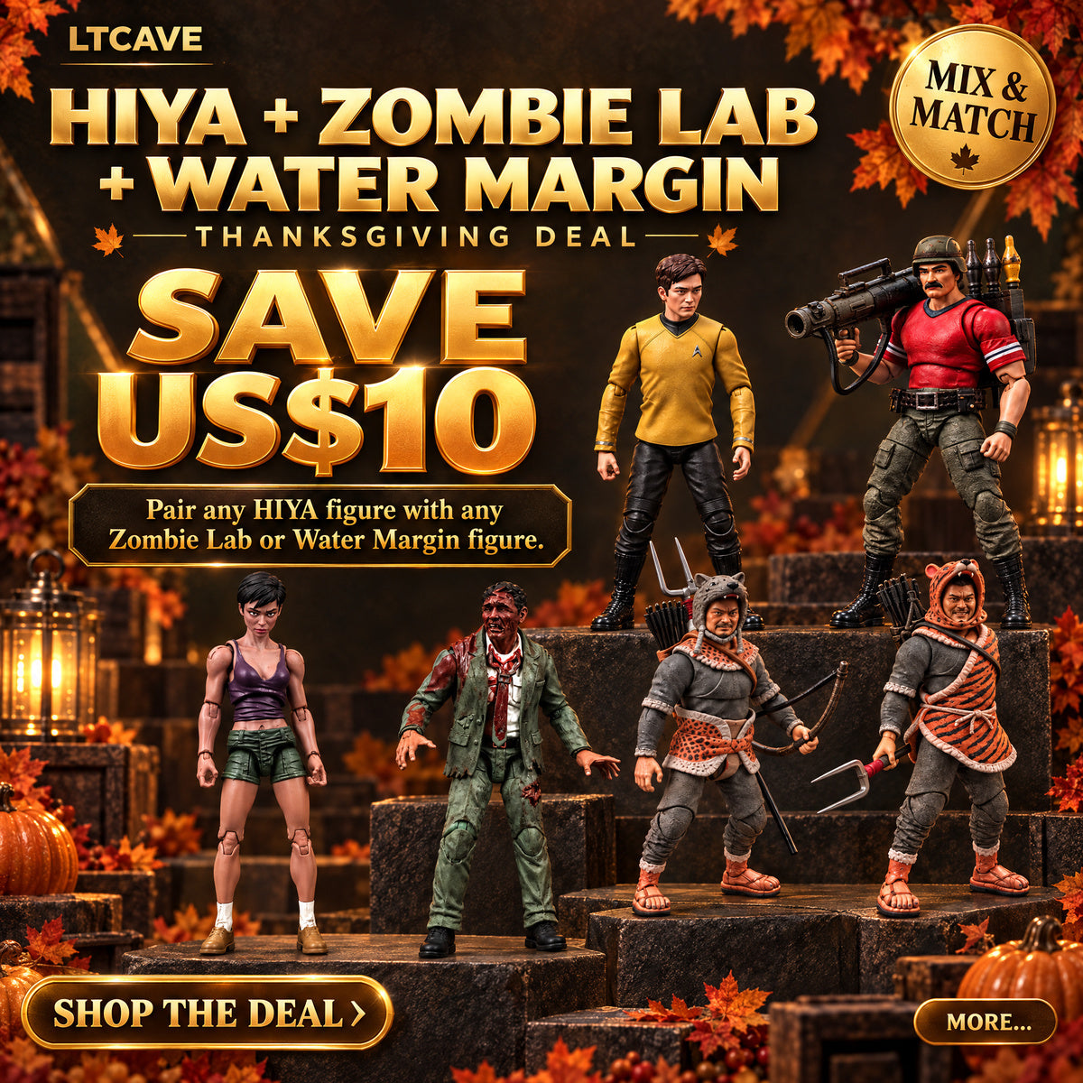 HIYA & Zombie Lab & Water Margin - Thanksgiving Deal