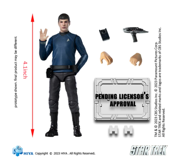 STAR TREK 2009 Spock Exquisite Mini Series 1/18 Scale - Action Figure By HIYA Toys