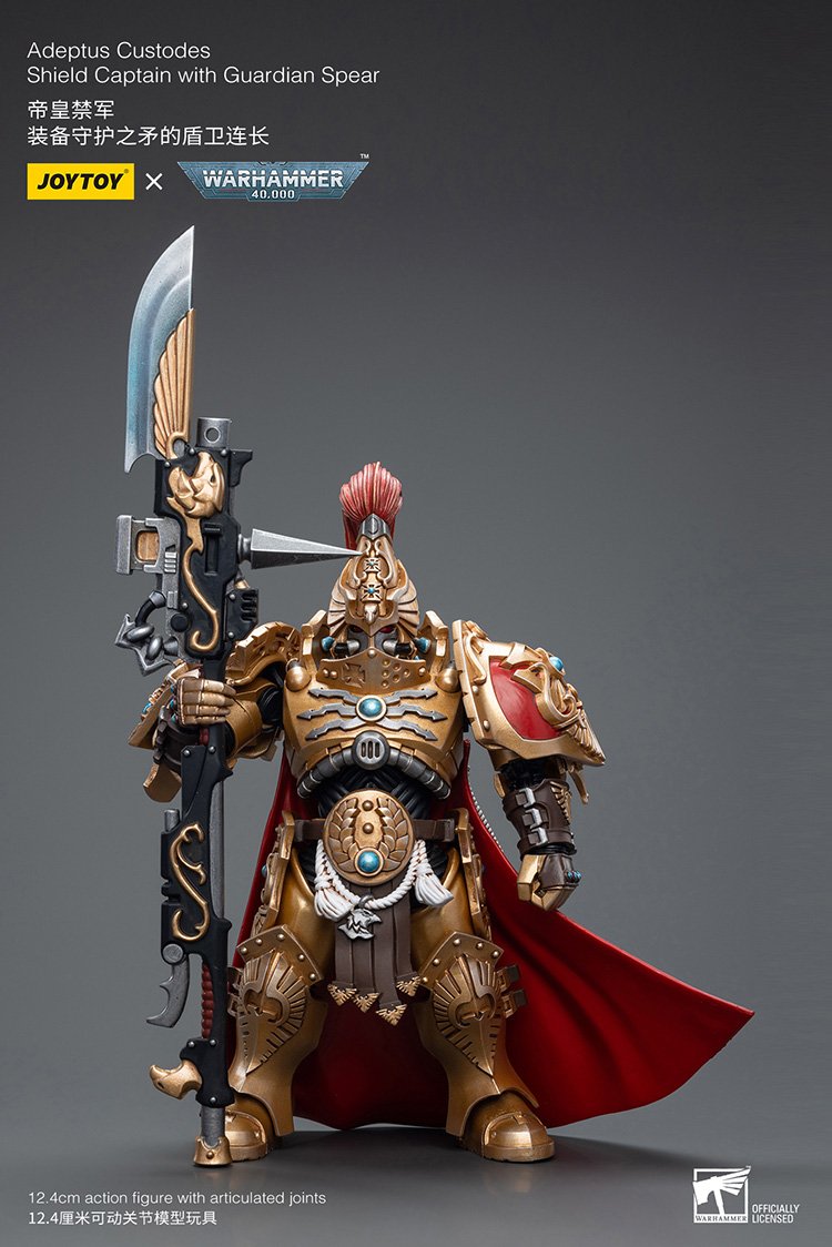 Adeptus Custodes Shield Captain with Guardian Spear - Warhammer 40K Action Figure By JOYTOY
