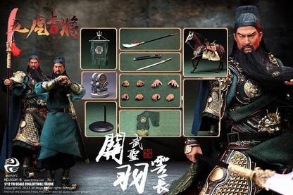 Three Kingdoms on Palm - Guan Yu, YunChang (Deluxe Battlefield Version) 1/12 Scale - Collectible Figure By 303TOYS