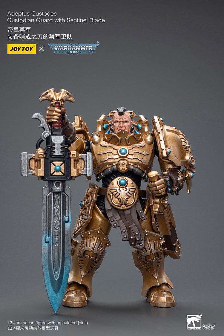 Adeptus Custodes Custodian Guard with Sentinel Blade - Warhammer 40K Action Figure By JOYTOY