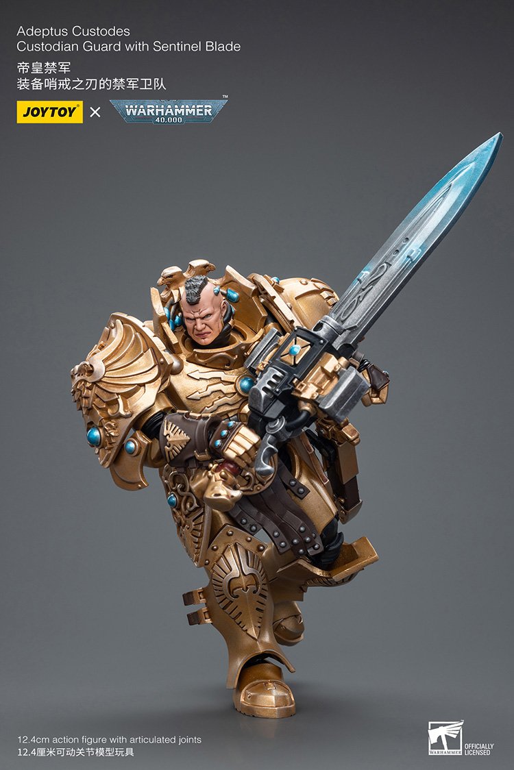 Adeptus Custodes Custodian Guard with Sentinel Blade - Warhammer 40K Action Figure By JOYTOY