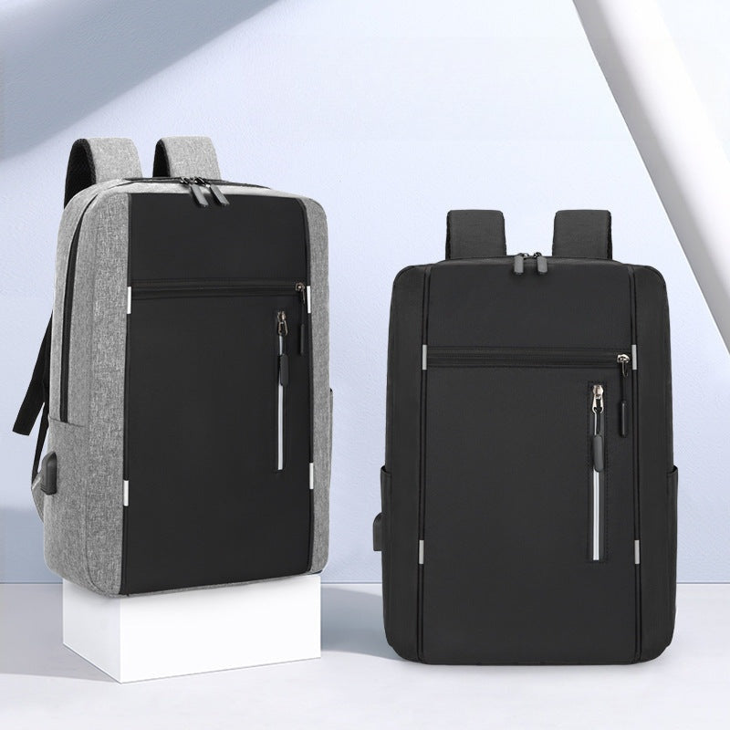 Business Backpack - Three-piece Large Capacity Nylon Computer Bag