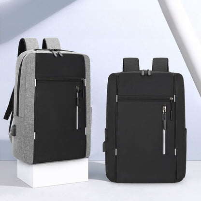 Business Backpack - Three-piece Large Capacity Nylon Computer Bag