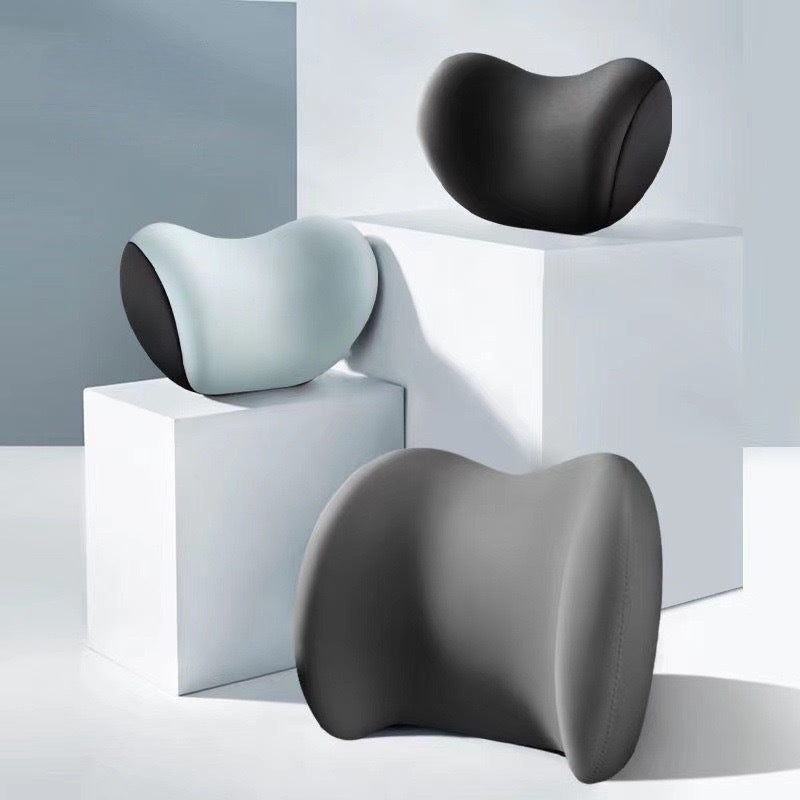 Car Headrest & Waist Pillow Set (Memory Cotton)