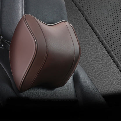 Car Headrest & Waist Pillow (Leather / Mesh)