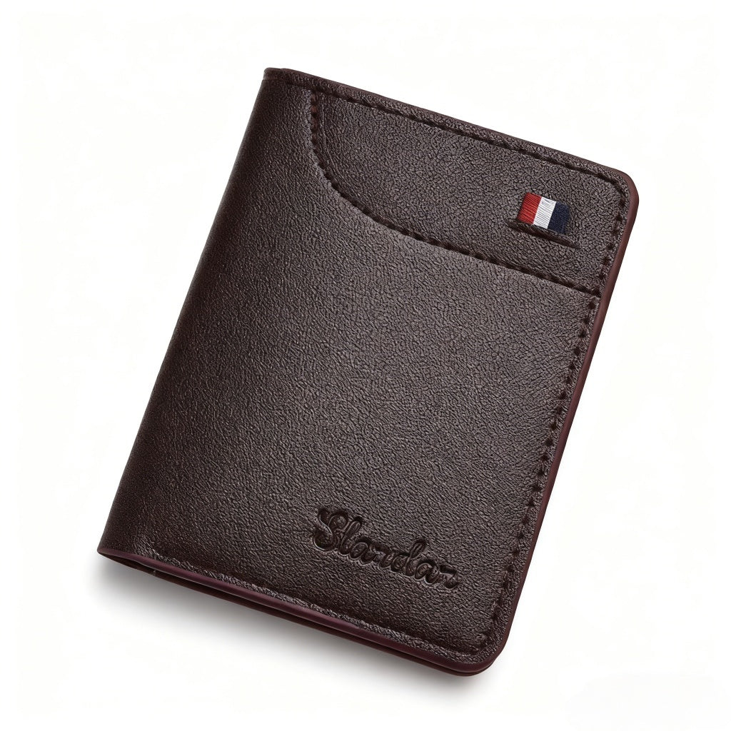 Ultra-thin small wallet - vertical statement wallet