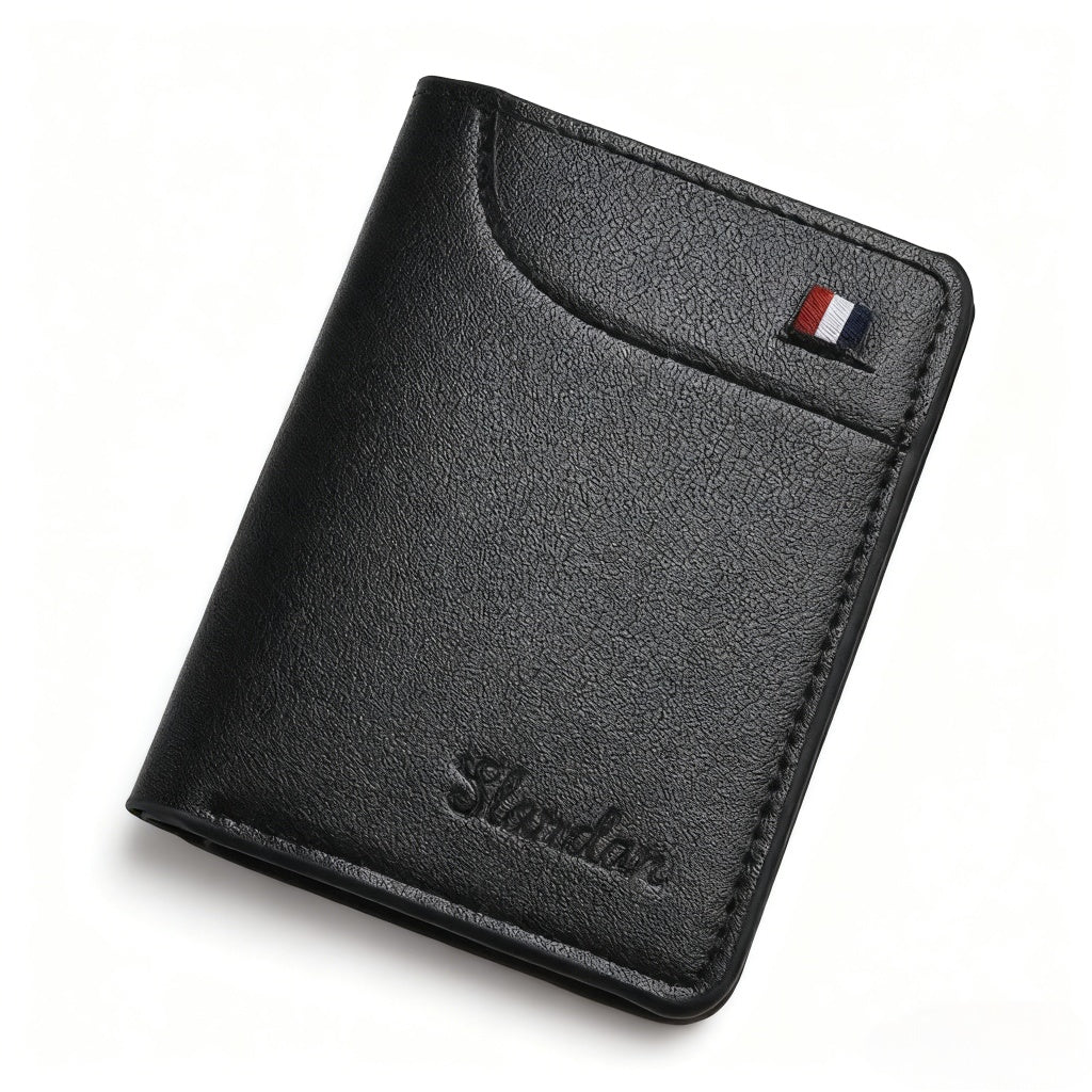 Ultra-thin small wallet - vertical statement wallet