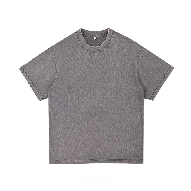 T-shirt (Washed Distressed Vintage Loose Dropped Shoulder)