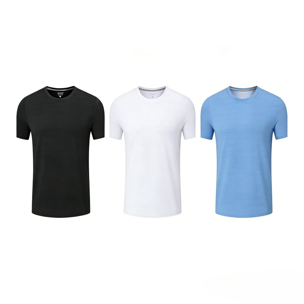 Crew Neck Workout Sports T-Shirt - (Quick-Drying)