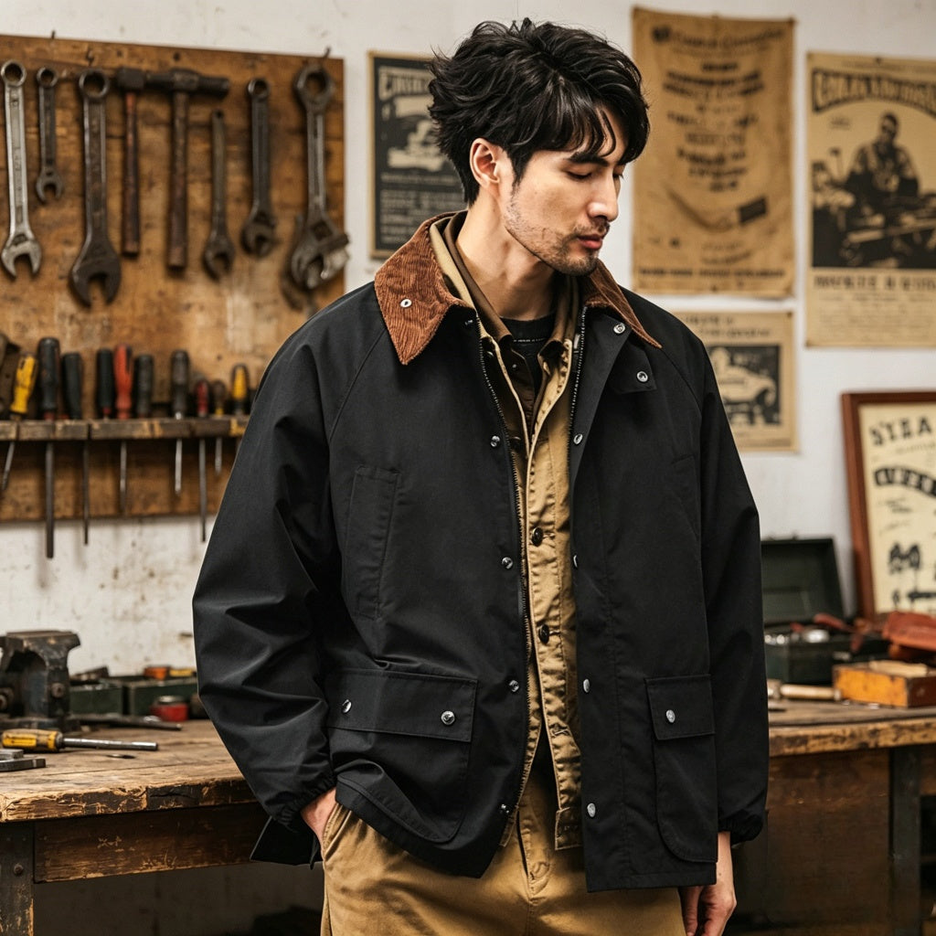 Vintage Field Jacket-Black