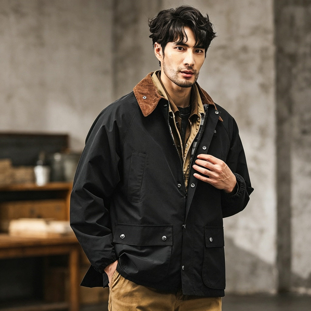 Vintage Field Jacket-Black
