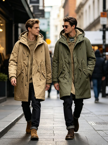 Sherpa Lined Parka -Army Green