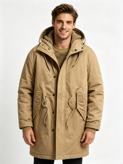 Sherpa Lined Parka -Khaki