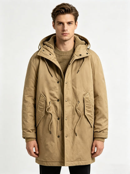 Sherpa Lined Parka -Khaki