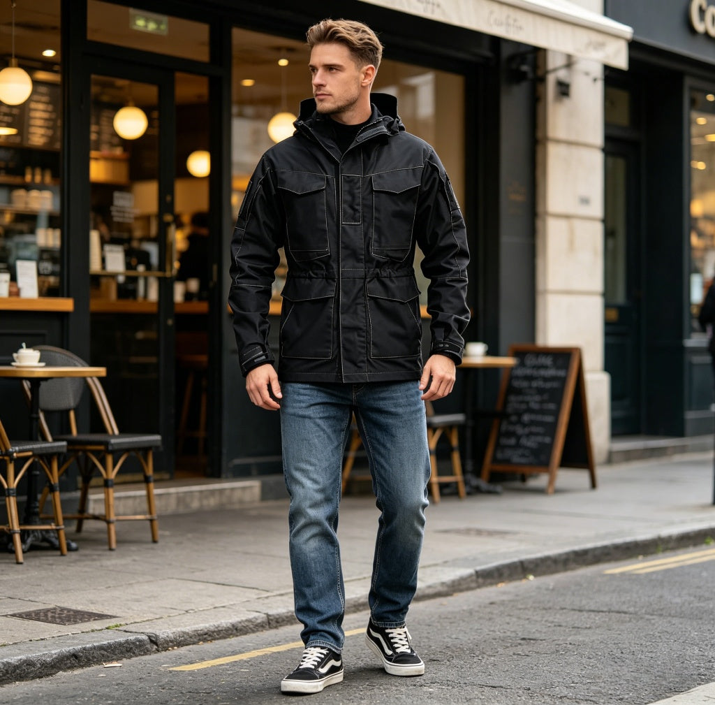 Tactical Jacket with Multiple Pockets