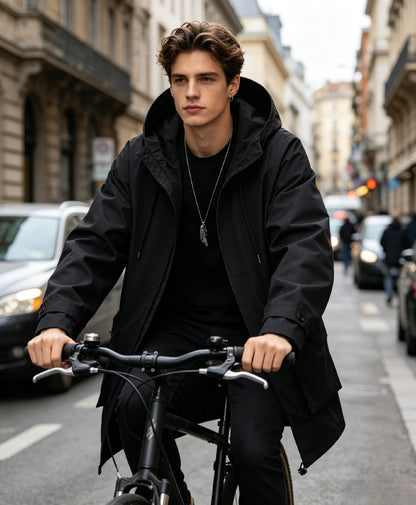 Waterproof Hiking Parka -Black