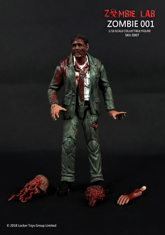 Zombie 001 - Zombie Lab 1/18 Action Figure By Locker Toys Group