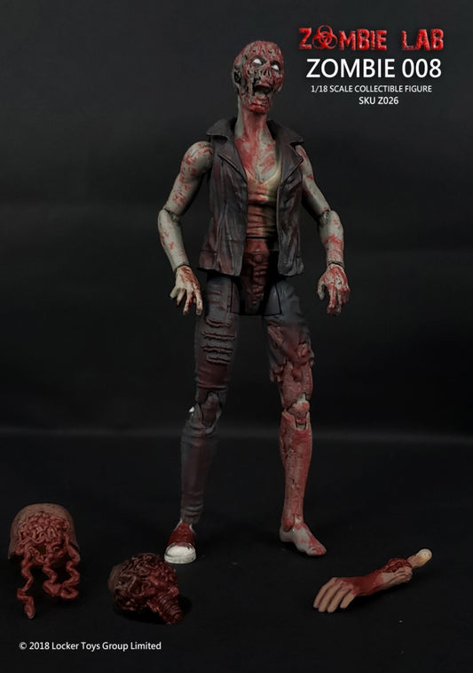 Zombie 008 - Zombie Lab 1/18 Action Figure By Locker Toys Group