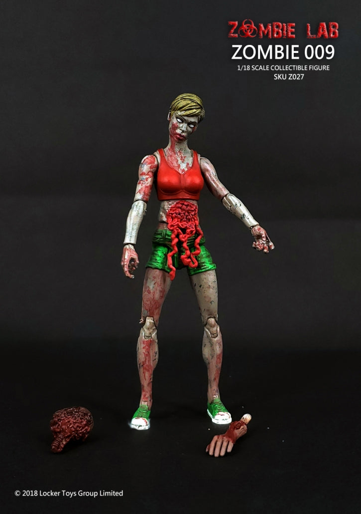 Zombie 009 - Zombie Lab 1/18 Action Figure By Locker Toys Group