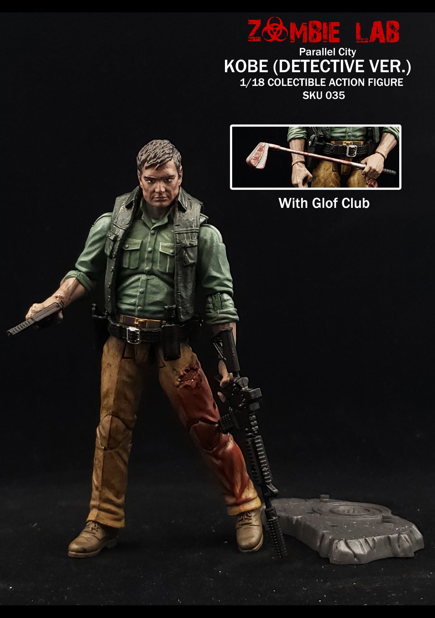 Kobe (Detective Ver.) - Zombie Lab 1/18 Action Figure By Locker Toys Group