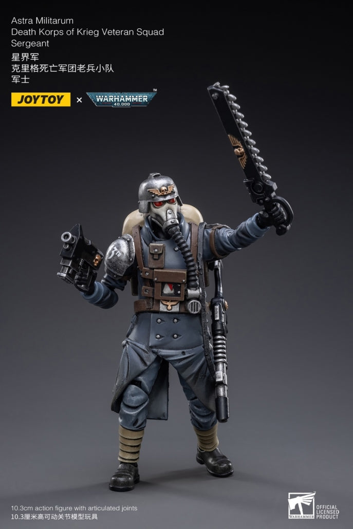 Death Korps of Krieg Veteran Squad Sergeant - Warhammer 40K Action Figure By JOYTOY
