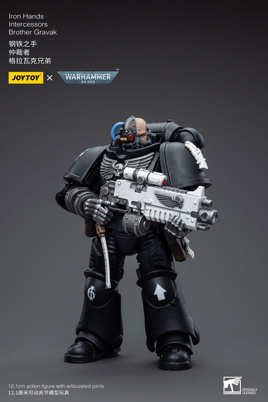 Iron Hands Intercessors Brother Gravak - Warhammer 40K Action Figure By JOYTOY