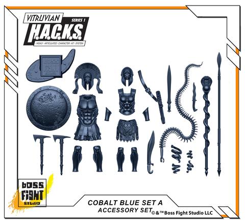 COBALT BLUE ACCESSORY SET - A