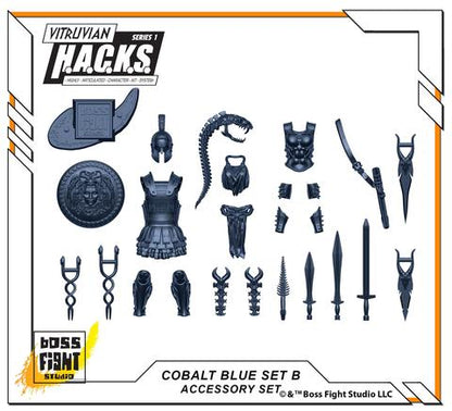 COBALT BLUE ACCESSORY SET - B