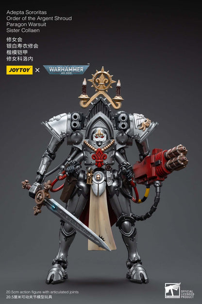 Adepta Sororitas Order of the Argent Shroud Paragon Warsuit Sister Collaen - Warhammer 40K Action Figure By JOYTOY