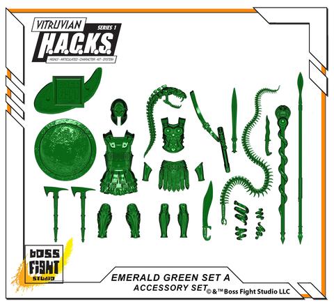 EMERALD GREEN (TRANSPARENT) ACCESSORY SET - A