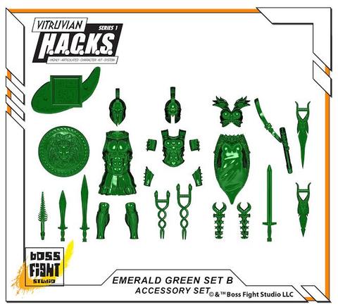 EMERALD GREEN (TRANSPARENT) ACCESSORY SET - B