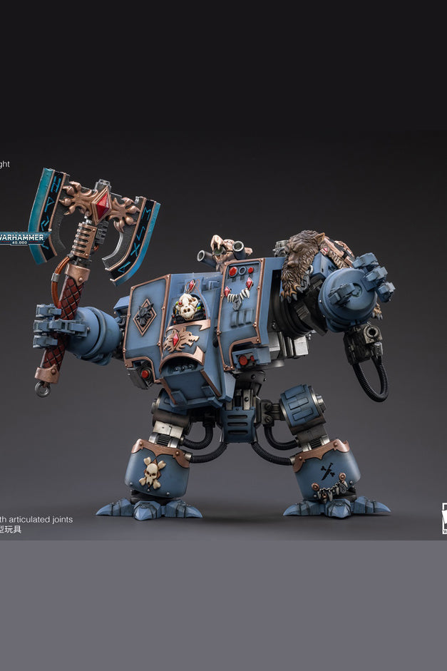 Space Marines Space Wolves Venerable Dreadnought Brother Hvor - Warhammer 40K Action Figure By JOYTOY