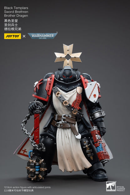 Black Templars Sword Brethren Brother Dragen - Warhammer 40K Action Figure By JOYTOY